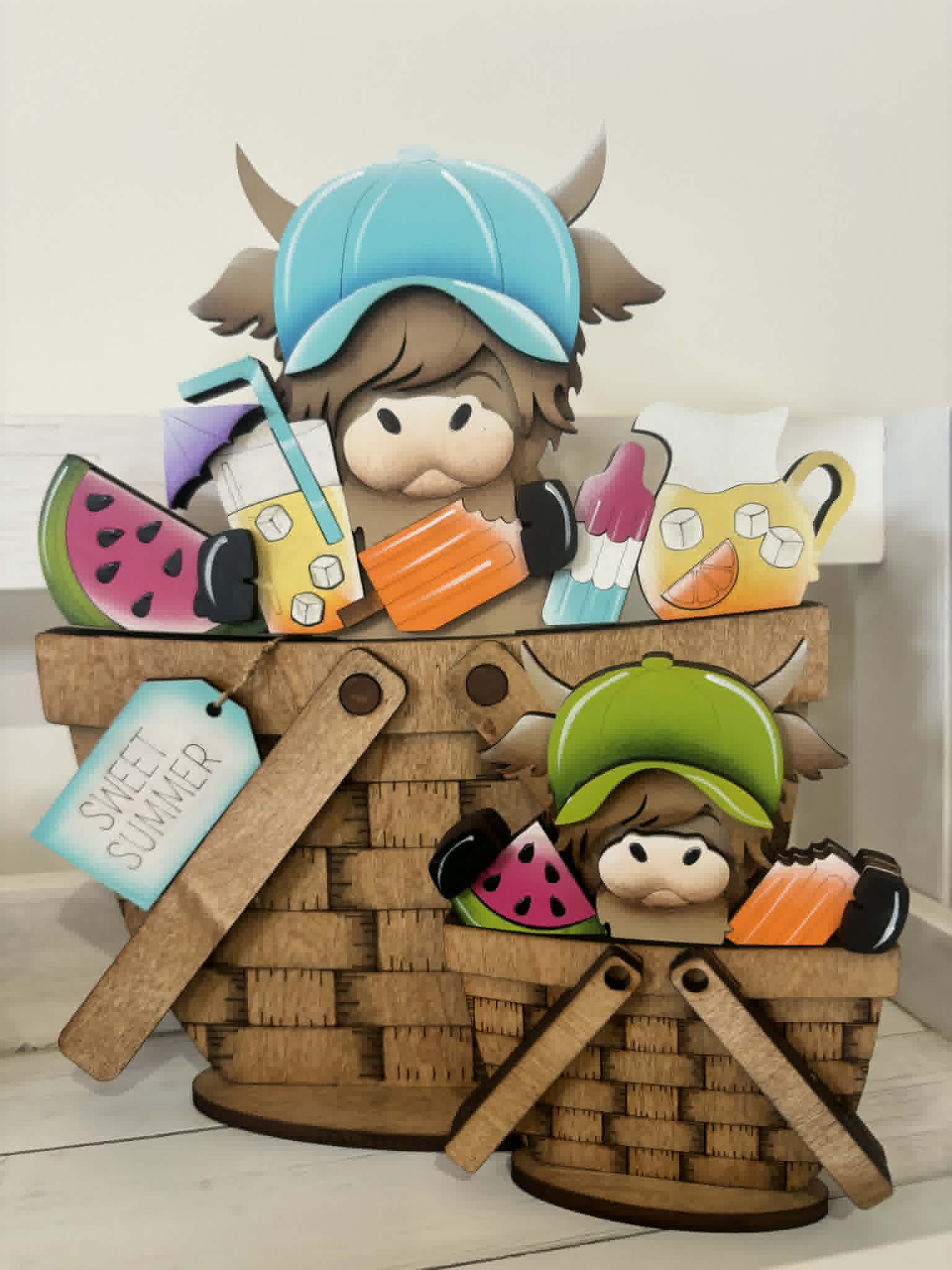 INTERCHANGEABLE BASKET AND COW INSERT