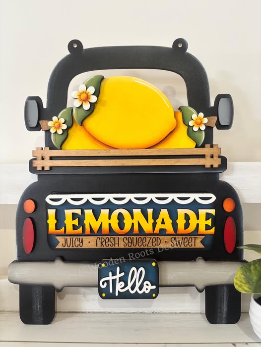 INTERCHANGEABLE FARM TRUCK WITH LEMON INSERT