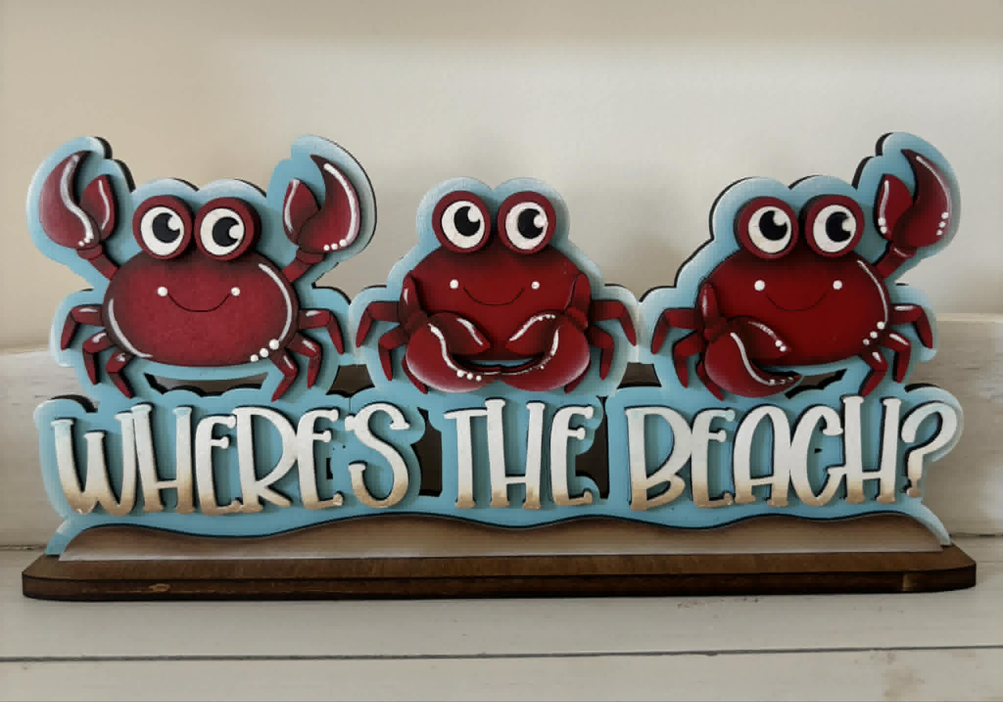 WHERE'S THE BEACH? CRAB SITTER